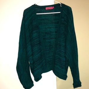BooHoo Teal & Black Cardigan